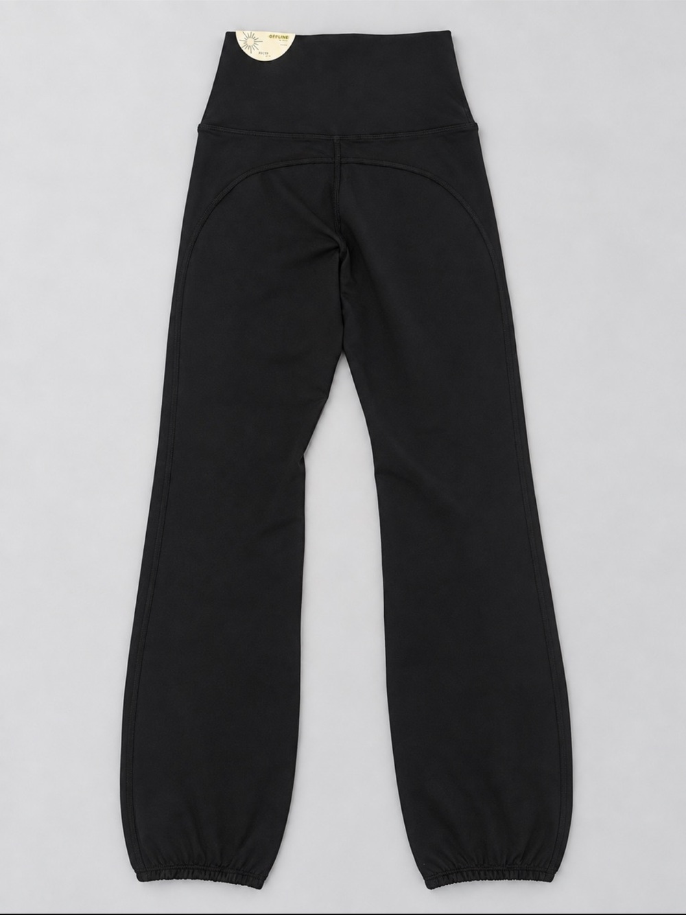 OFFLINE by Aerie Womens XS Black The Hugger High Rise Cinch Jogger Pants NWT